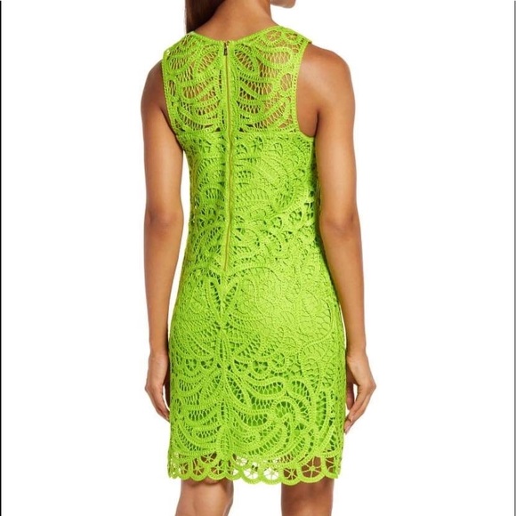 Lily Pulitzer Siesta Shift Matcha Green Knit Lace Dress - Picture 3 of 13